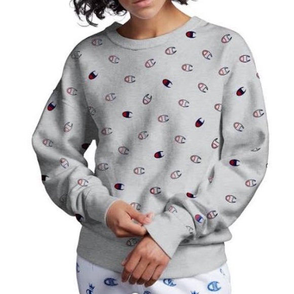 Champion Reverse weave scattered logo sweatshirt size XS - Picture 1 of 9